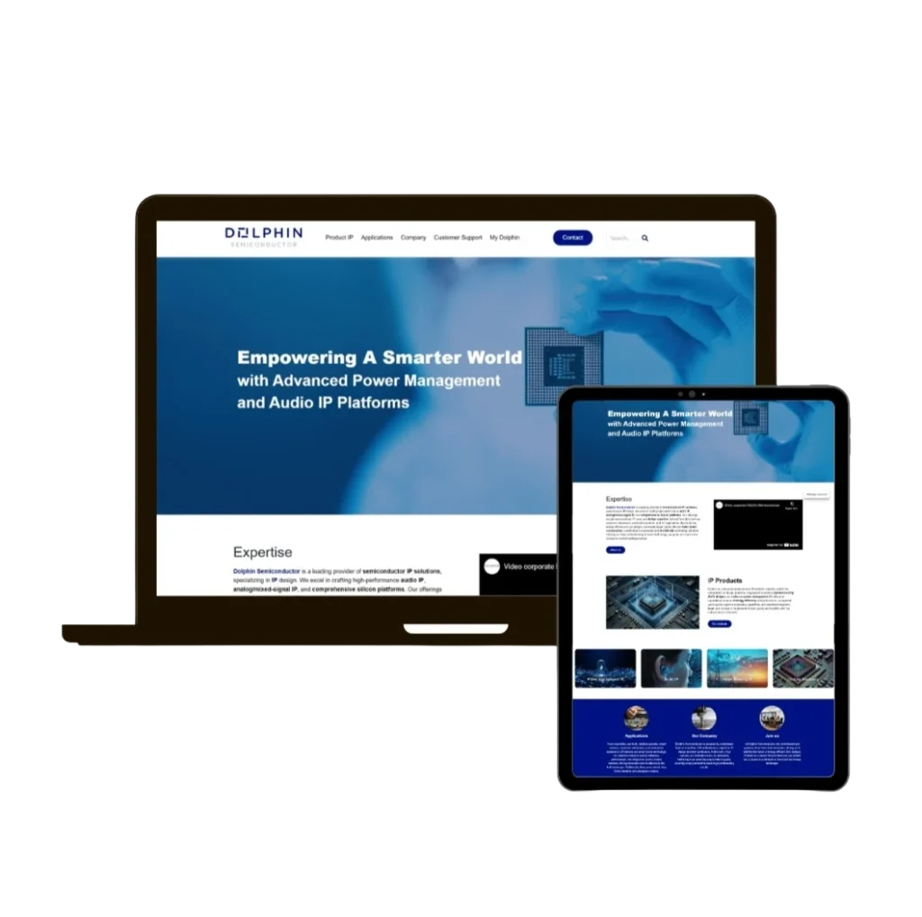 Dolphin-Semiconductor-website-mockup